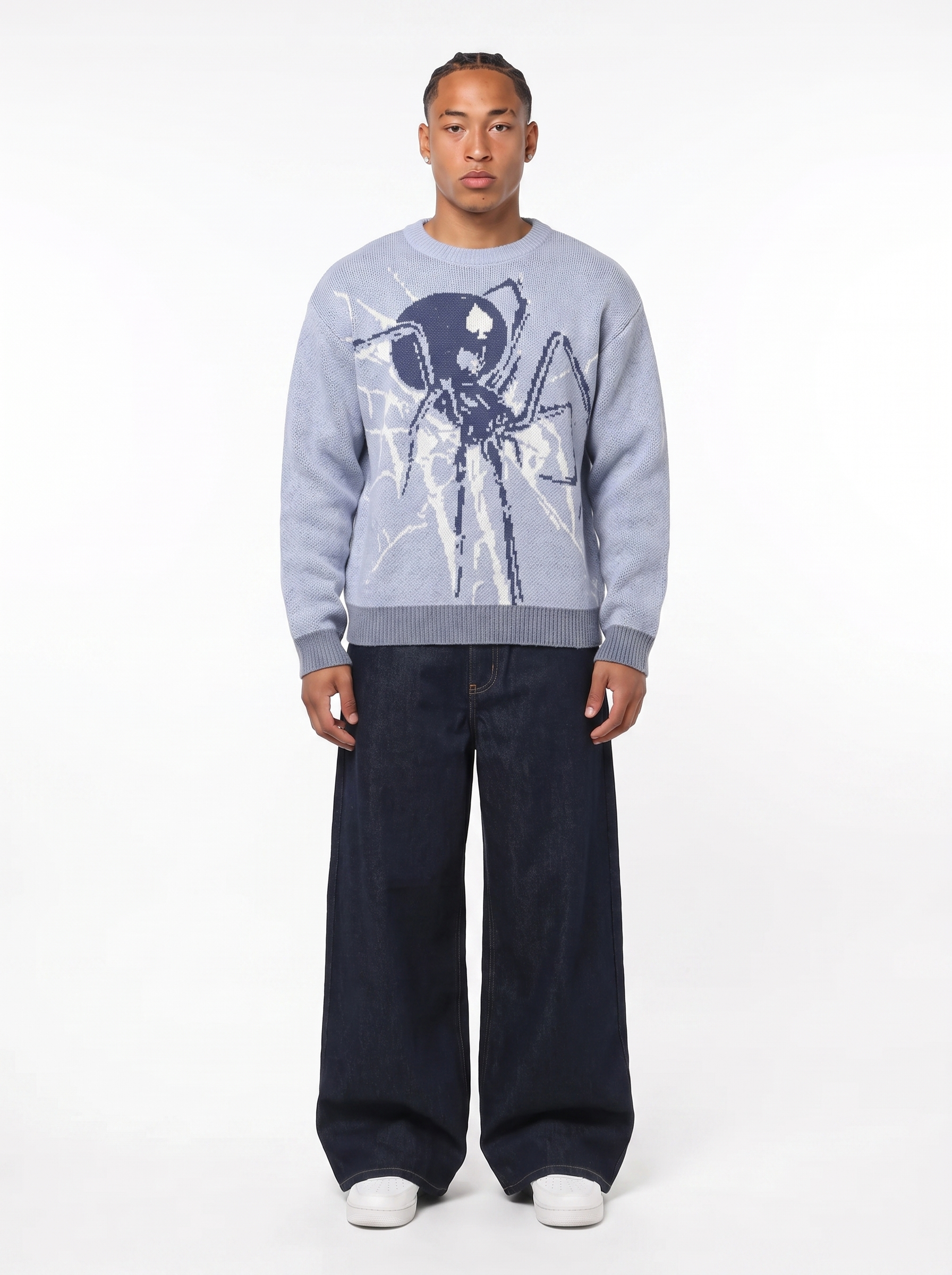 SPIDER WEB KNIT SWEATER