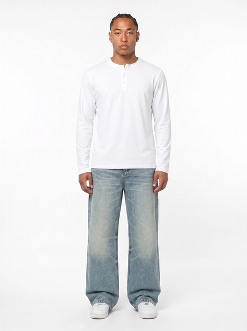 LONG SLEEVE HENLEY