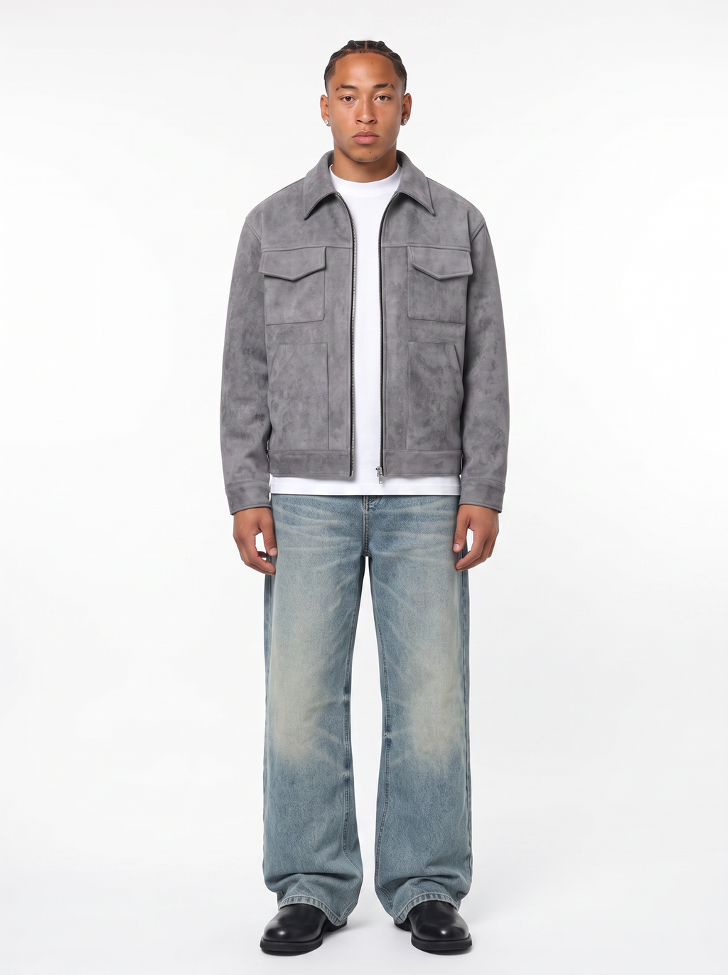 SUEDE TRUCKER JACKET