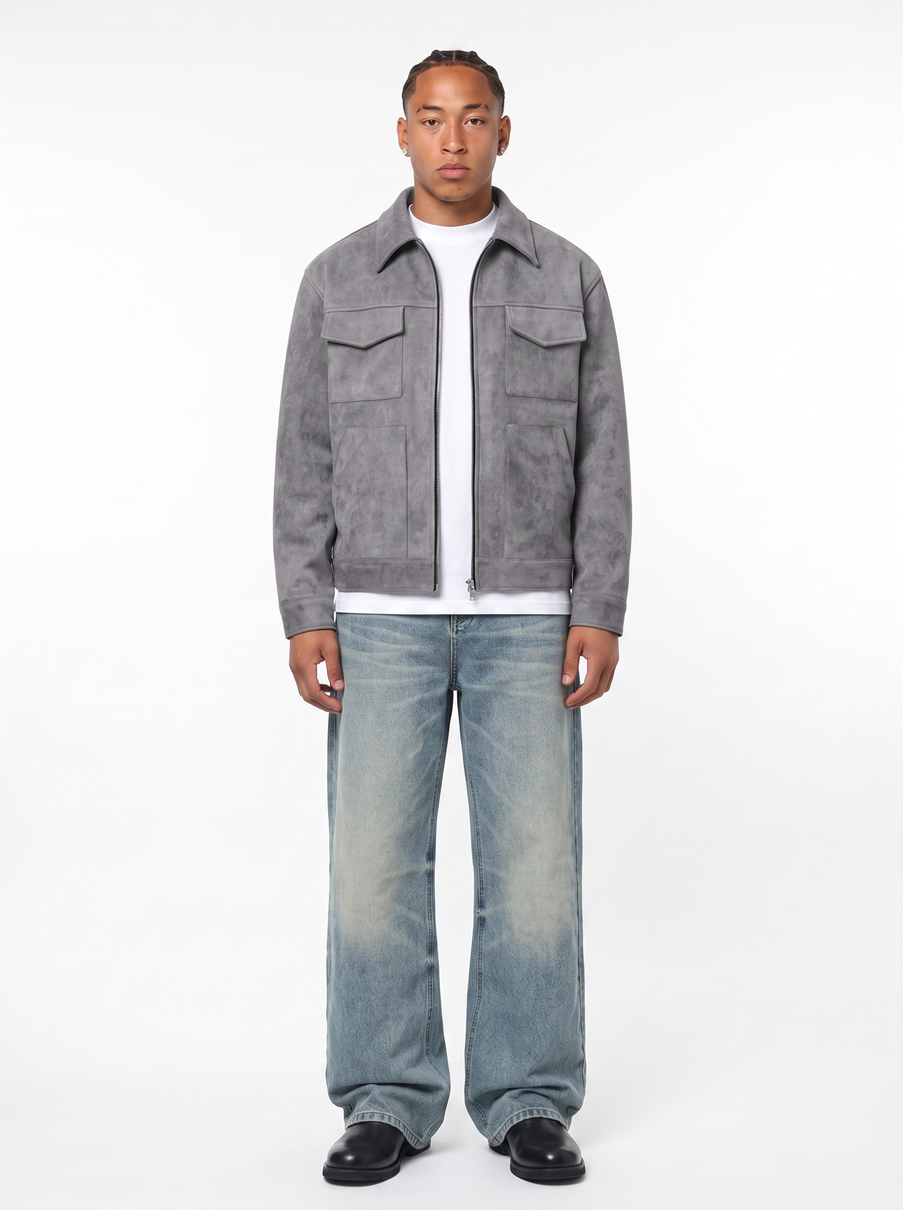SUEDE TRUCKER JACKET
