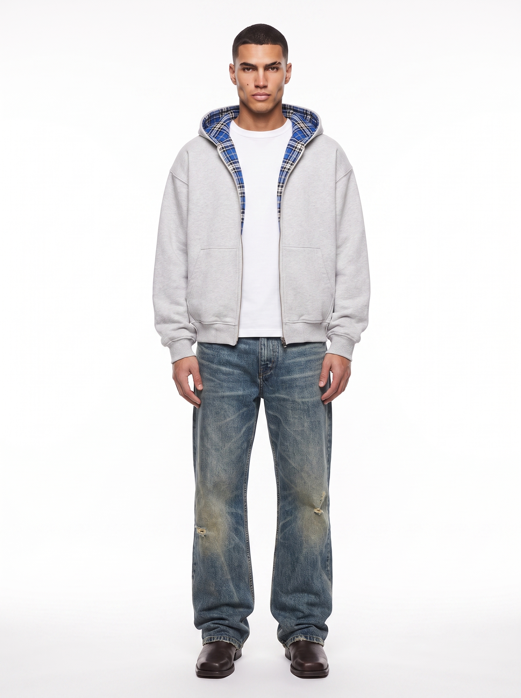 REVERSIBLE FLANNEL JACKET