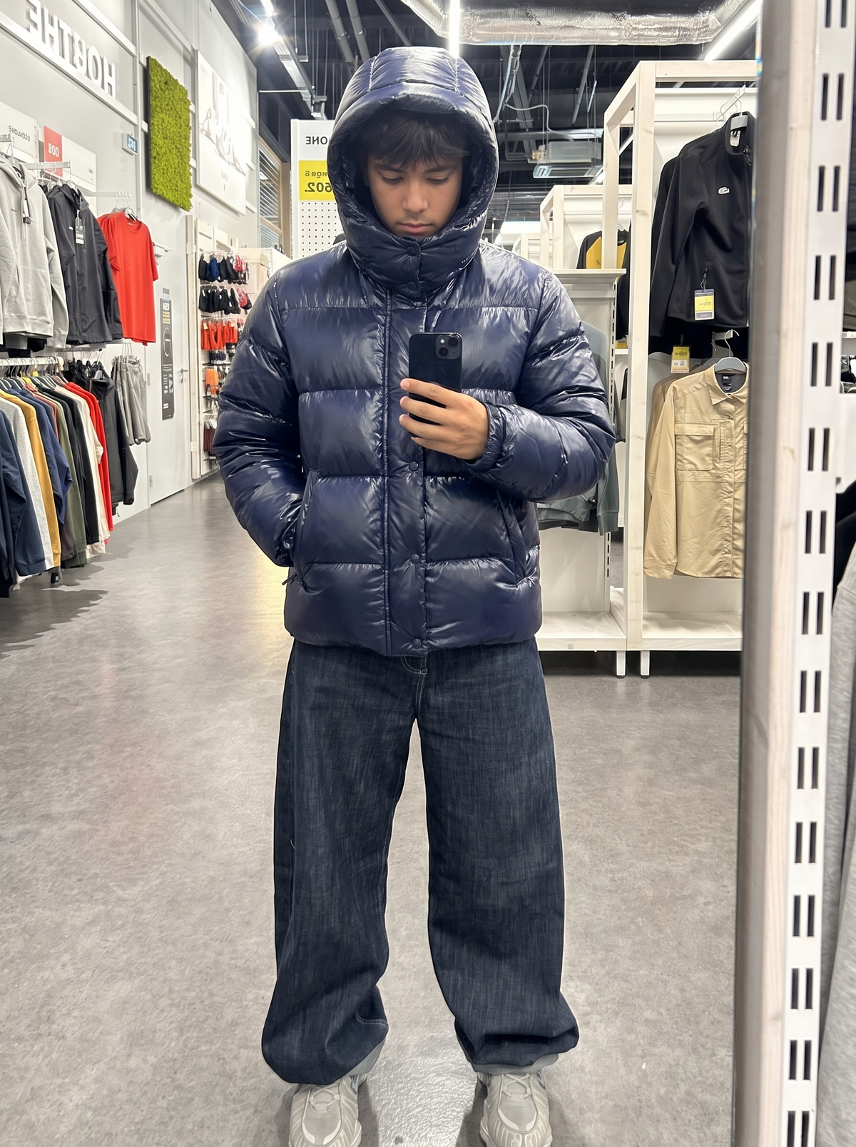 GLOSSY PUFFER JACKET