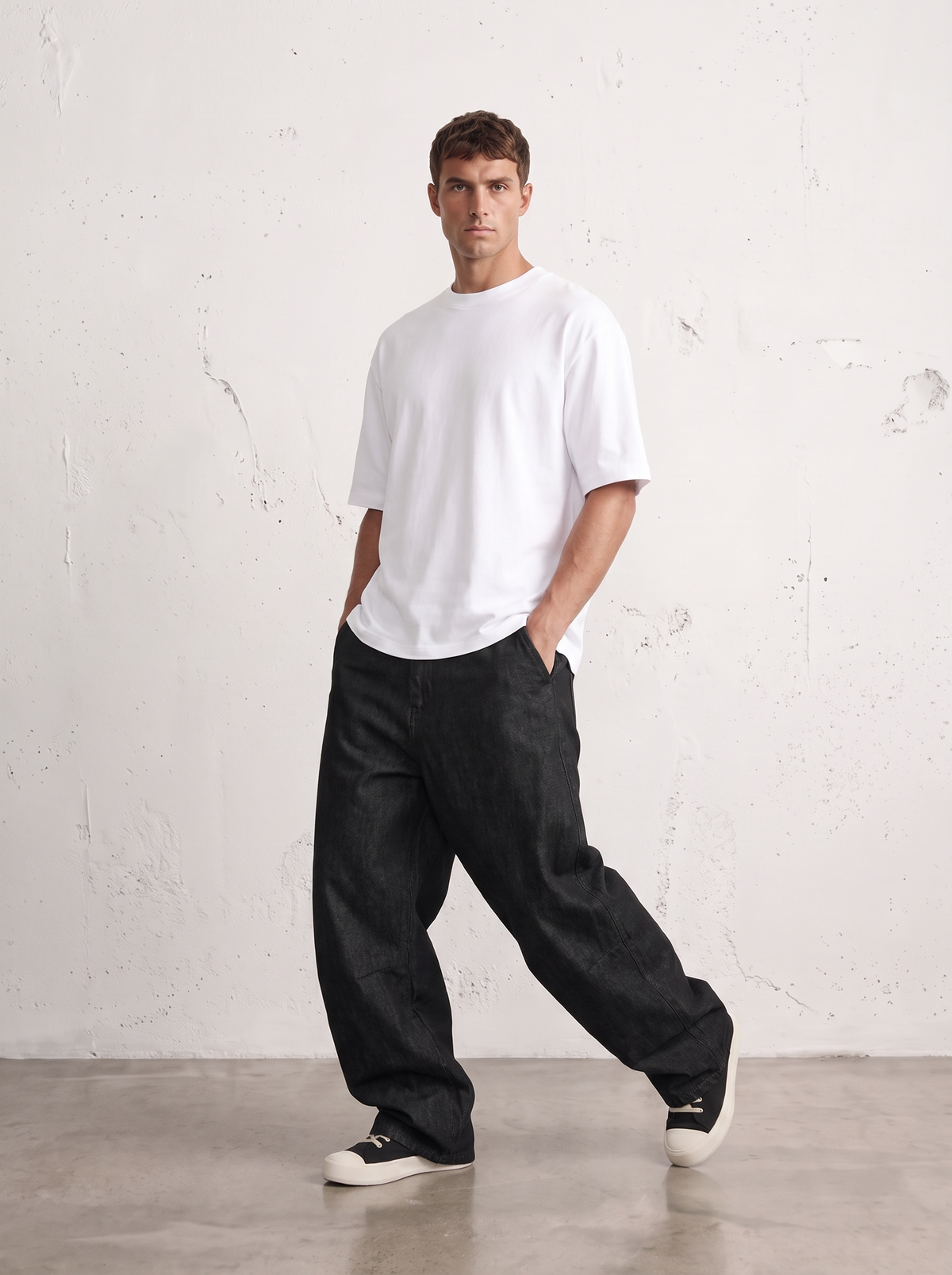 TWISTED SEAM BALLOON JEANS