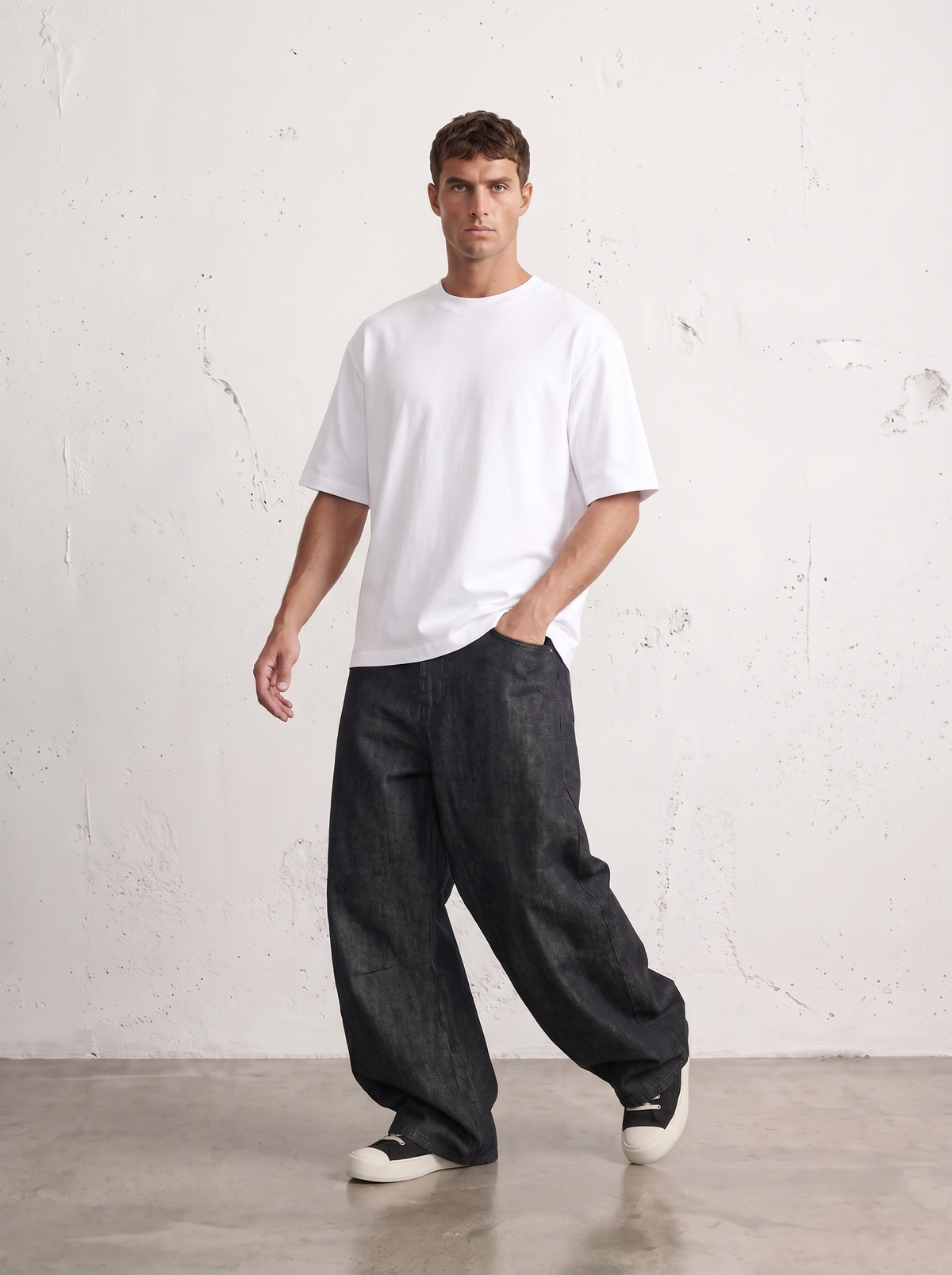 TWISTED SEAM BALLOON JEANS