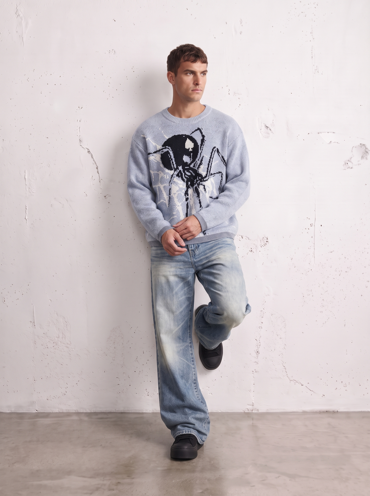 SPIDER WEB KNIT SWEATER