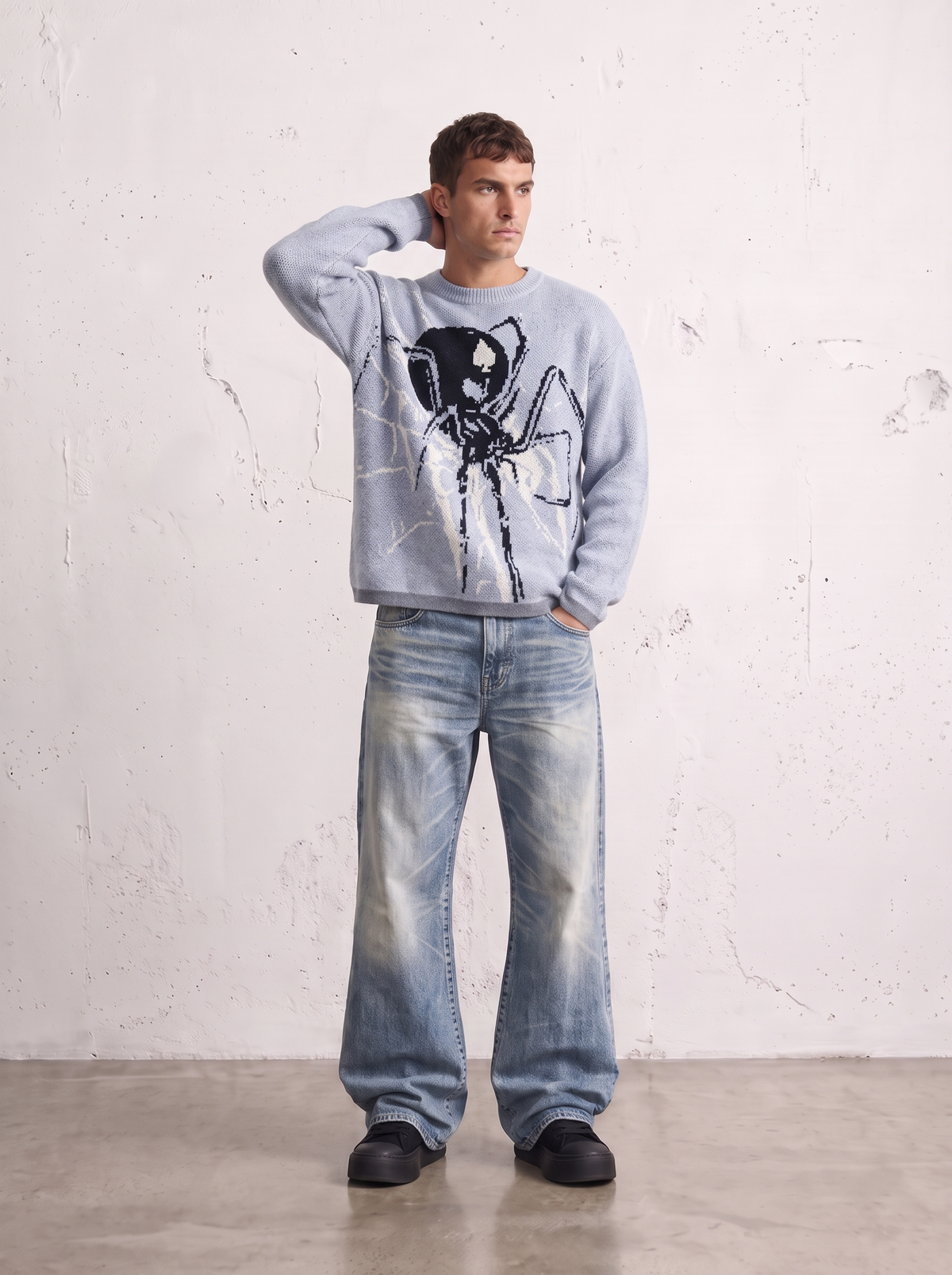 SPIDER WEB KNIT SWEATER